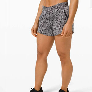Lululemon Tracker Short 4" in Black Rhino Grey